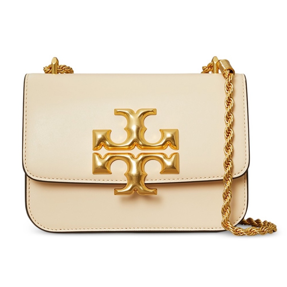 Tory Burch Eleanor Small Leather Shoulder / Crossbody Bag New Cream NWT
